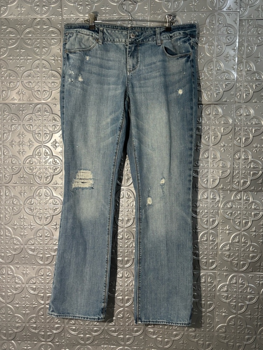 American Eagle Vintage jeans 77 Straight Distressed 14 Stretch Classic Rise 90s